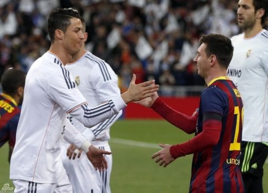 梅西C罗联手同样美如画