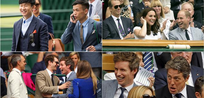 林俊杰等名流观战温网决赛