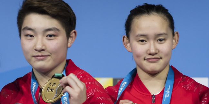 中国收获跳水第三金 任茜/司雅杰双人10米台夺冠