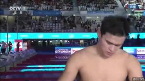 孙杨800自体力不支获第五名