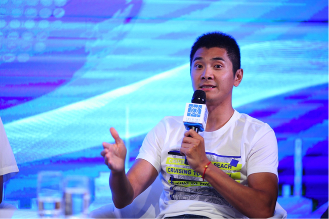 体操奥运冠军、冠军VC联合创始人、青鸟体育首席品牌官邢傲伟。