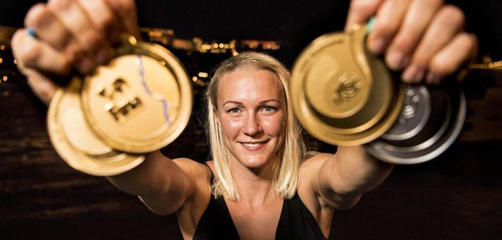 索斯特伦霸气展示3金1银