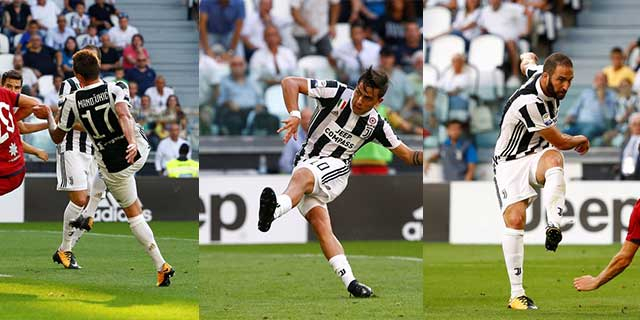 三人破门 尤文开门红