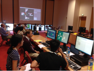 第21届世界计算机桥牌锦标赛现场第二轮，新睿对阵德国Q-Plus