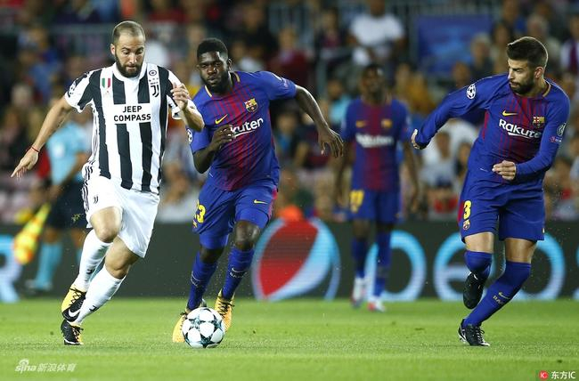 巴萨虽然占不到多少便宜，但打尤文的时候很有针对性