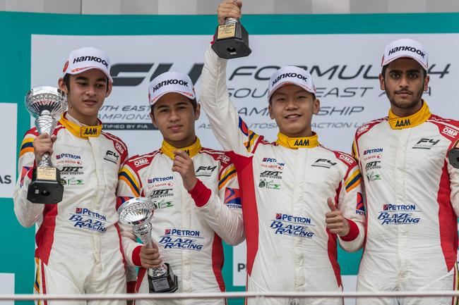 怪兽梦想车手曹卓东南亚F4首战豪夺三胜