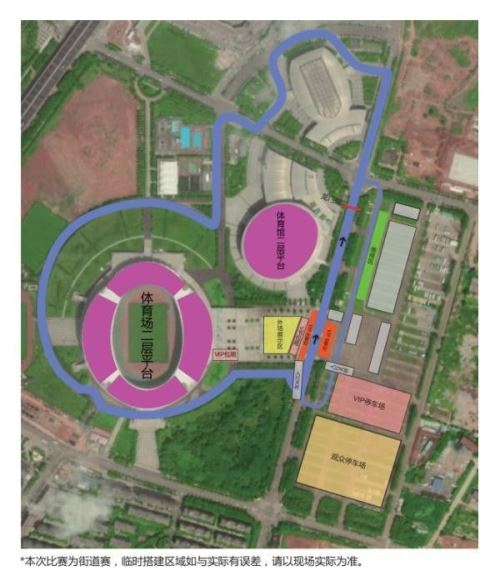 武汉体育中心赛道布局