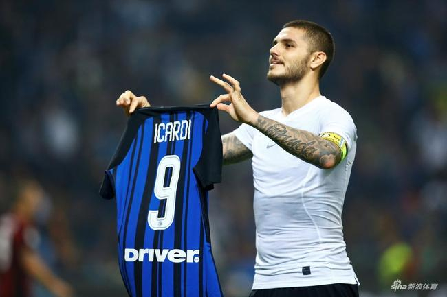 伊卡尔迪和梅西一样庆祝