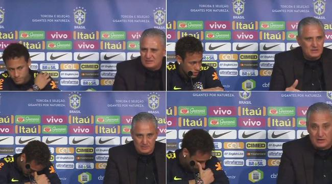 内马尔在发布会上落泪