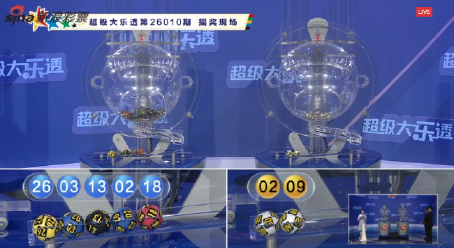 体彩开奖直播截图