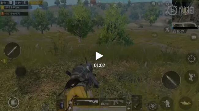 孙铭阳同学在微博晒出的吃鸡视频~这波操作只能说6666