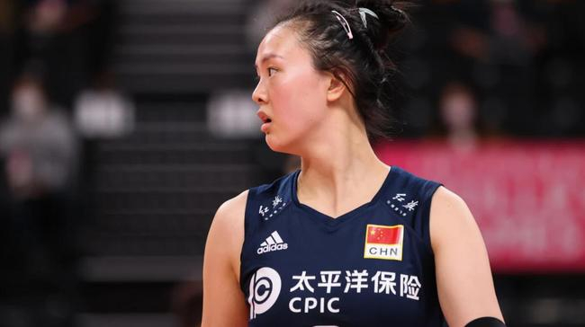 2021年5月东京奥运会排球测试赛赛场上的张常宁