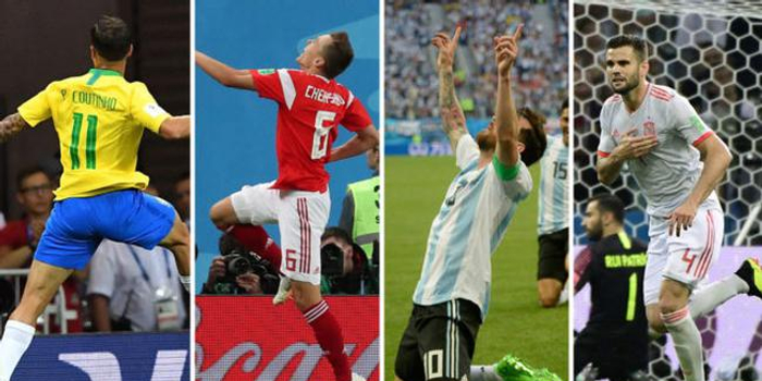 西媒评小组赛10佳球 梅西c罗pk 你最爱哪球 手机新浪网