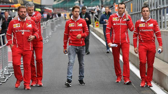 维特尔与法拉利团队