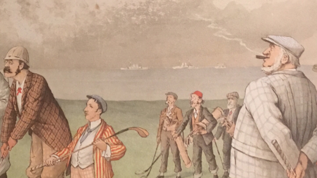 威海卫1898局部远处的军舰