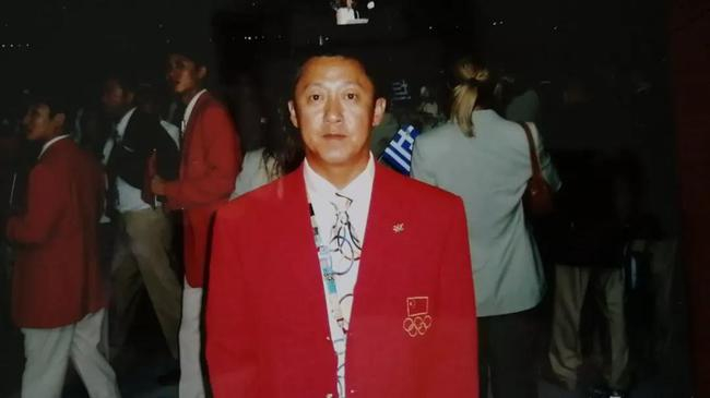 蒋琛在2004年雅典奥运会现场