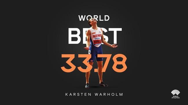 沃尔霍姆创造300米栏世界最好成绩