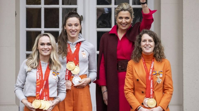 维斯特因在北京冬奥会表现突出喜获奥兰治-拿骚勋章