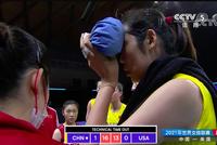 心疼!朱婷被打到眼睛:连说“没事” 整场夺16分