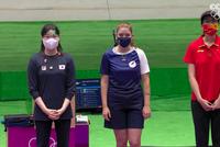 两次加赛获胜 肖嘉芮萱勇夺女子运动手枪铜牌