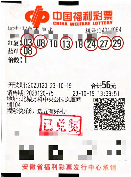 中奖彩票