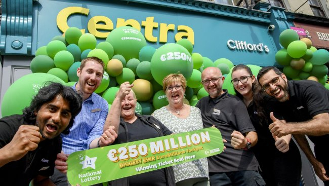 愛爾蘭爆2.5億歐元彩票巨獎