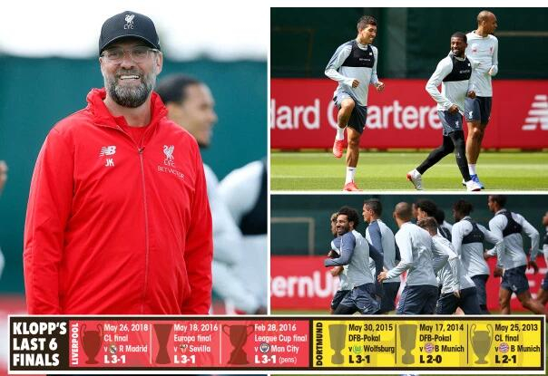 克洛普此前6次输掉杯赛决赛