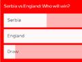 欧足联官网塞尔维亚VS英格兰支持比例：英格兰胜76%
