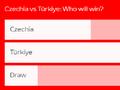 欧足联官网捷克VS土耳其支持比例:土耳其胜64%