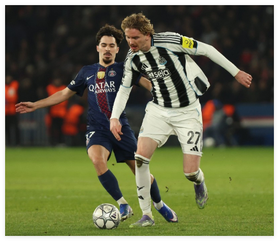 大巴黎1-1纽卡斯尔联