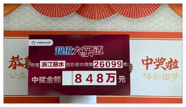 中奖得主领奖照
