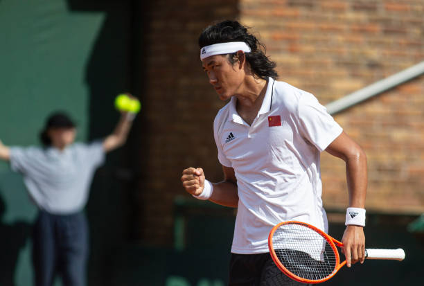 “中国一哥”张之臻在本次比赛中为中国队独得两分，