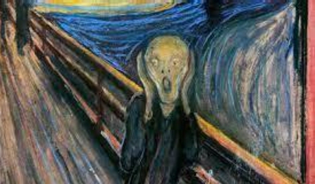 挪威画家爱德华-蒙克在1893年创作的世界名画《呐喊》