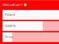 欧足联官网波兰VS奥地利支持比例：波兰胜69%