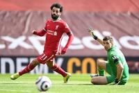英超-萨拉赫扳平 利物浦补时绝杀2-1止主场6连败