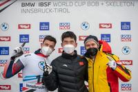 钢架雪车世界杯耿文强并列冠军 为中国创造历史