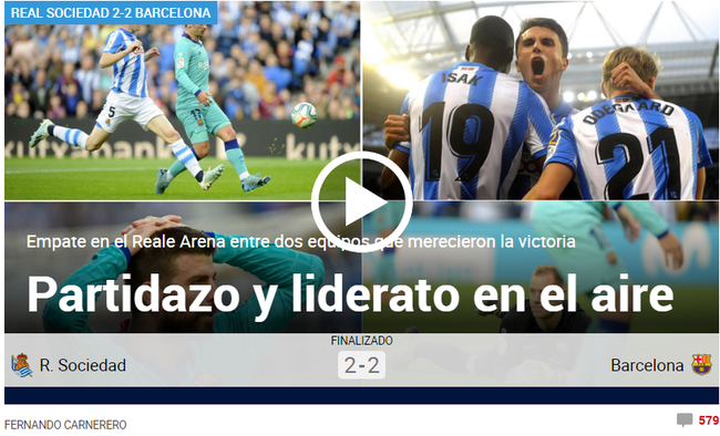 《马卡报》：巴萨领头羊位置不保