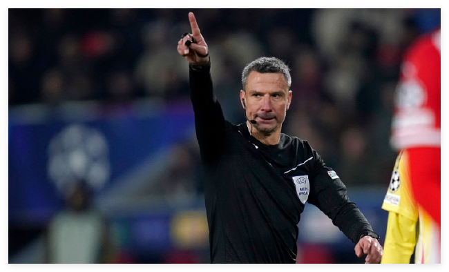 斯洛文尼亚的名哨温契奇担任本场主裁判