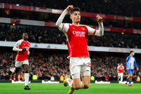 英超-热苏斯哈弗茨破门 阿森纳2-0布莱顿登顶