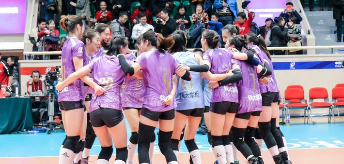 天津女排3-2江苏第14次晋级决赛
