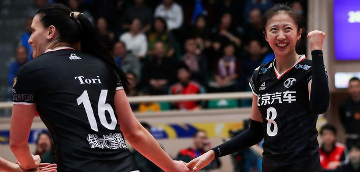 女排联赛金牌战天津2-3北京