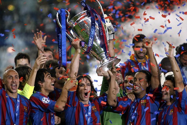 巴萨队史第二座欧冠