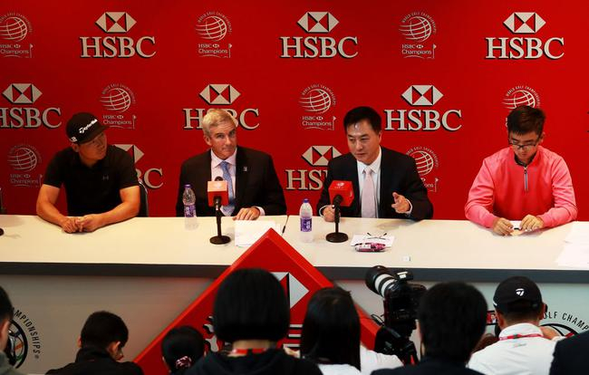 2017年汇丰冠军赛新闻发布会（照片来自新浪高尔夫）