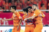 中超-鲁能连追两球2-2申花 一方2-0深足 河北2-1泰达