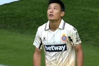 西乙-武磊连续3轮首发憾中柱 西班牙人2-0居次席