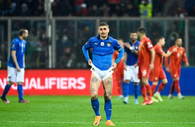 意大利爆冷遭北马其顿淘汰