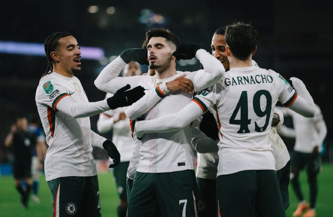 切尔西客场3-1卡迪夫城晋级英联杯4强