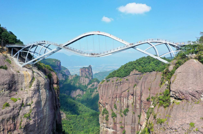 神仙居景区新晋网红打卡胜地“如意桥”