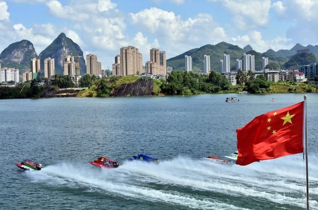 2017年F1摩托艇世锦赛中国大奖赛在柳州举行，这是在柳州举办的第十站大奖赛