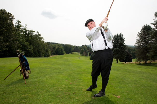 汤姆·约翰逊2014年在福克斯堡击球